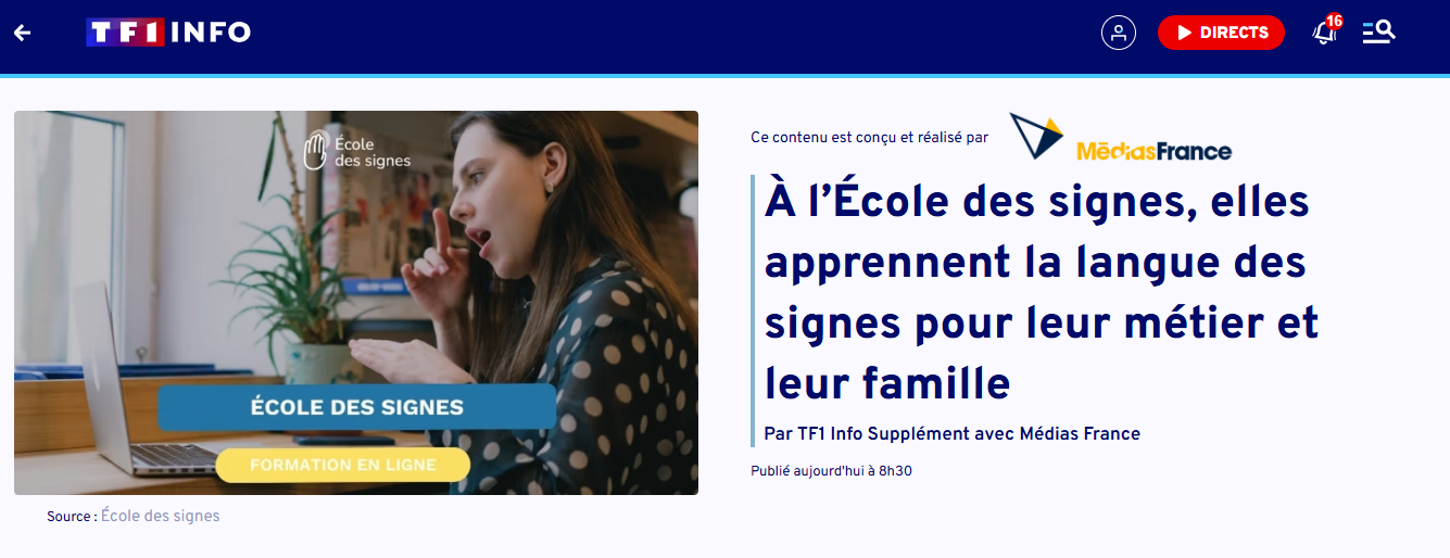 À l’École des signes, elles apprennent la langue des signes pour leur métier et leur famille